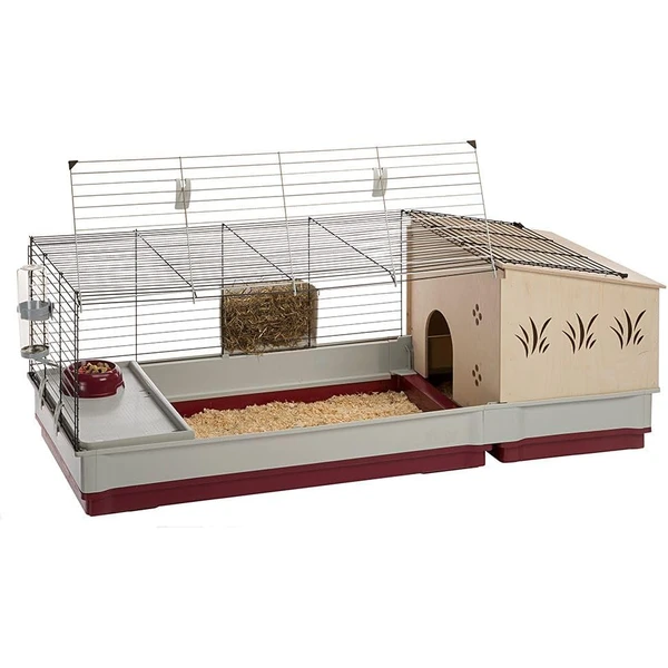 Ferplast Cage Cochon d'Inde Cage Lapin Clapier Rongeurs - Accessoires Inclus - Ouvrant et modulable 142 x 60 x h 50 CM - Krolik 140 Plus — Ferplast, noté 4/5