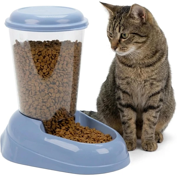 Ferplast Distributeur de croquettes pour chiens et chats ZENITH, 3 litres, Distributeur de croquettes pour animaux, fond antidérapant, 20,2 x 29,2 x h 28,8 cm Bleu — Ferplast, noté 4.5/5