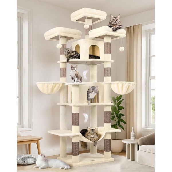 Globlazer F80 Super Grand Arbre a Chat Château 204 cm Plusieurs Chats — Globlazer, noté 4.4/5