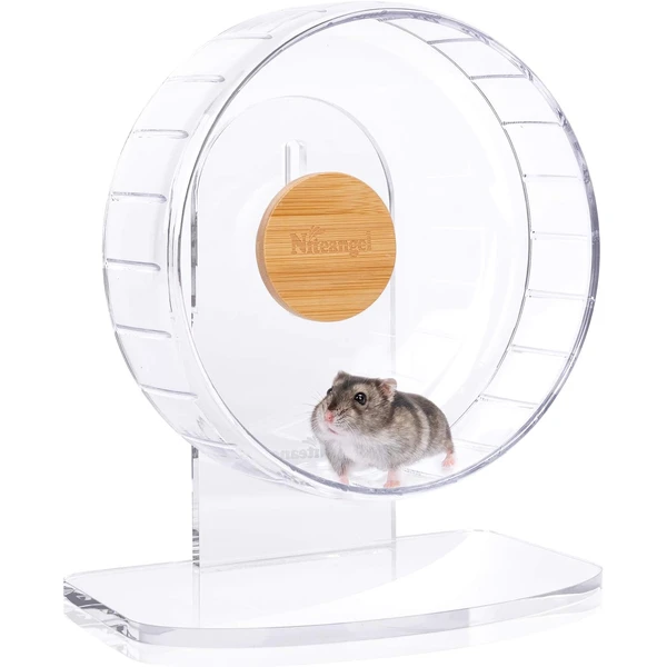 Niteangel Roues d'exercice Ultra-silencieuses pour Hamsters - Roues de Course silencieuses avec Support Ajustable pour Hamsters, gerbilles, Souris — Niteangel, noté 4.7/5