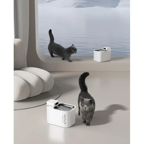 PETKIT EVERSWEET Max Fontaine a Eau Chat sans Fil, Fontaine a Eau Chat Chien Acier Inoxydablee, 26dB Ultra Silencieux, Contrôlé par l'APP, 83 Jours d'alimentation，3L Grande Capacité — PETKIT, noté 4.2/5