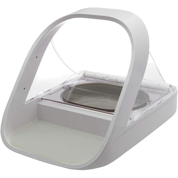 Distributeur de Nourriture à Puce électronique SureFeed avec Couvercle hermétique, Compatible avec Les médaillons d'identification par radiofréquence, Aliments humides et secs, Blanc — SureFlap, noté 4.4/5