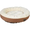 Amazon Basics Panier Rond pour Chien ou Chat avec Dessus en Flanelle, 50 x 50,8 x 15,2 cm, Marron et Ivoire — Amazon Basics, noté 4.6/5