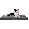 Bedsure Panier Chien Déhoussable Lavable Coussin, 112x81 cm Gris | Mousse alvéolée orthopédique, tapis chien grande taille confortable et plat, pour animaux jusqu’à 30 kg — Bedsure, noté 4.5/5