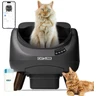 CATLINK Litière Autonettoyante pour Chat, Bac à Litière Automatique avec Dessus Ouvert, Connexion 5 GHz, Grande Capacité 12L, Pour Tous les Types de Litière, Idéal pour Famille Multi-Chats(Gris foncé) — CATLINK, noté 4.3/5