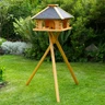 Deko-Shop-Hannusch Mangeoire à Oiseaux Stable en Bois Enduit et sur Pieds, Toit recouvert de crépi — Deko-Shop-Hannusch, noté 4.7/5