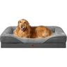 EHEYCIGA Mousse Mémoire Panier Chien Grande Taille, 106.5x76x18.5 cm Gris | Soutien Orthopédique, Moelleux, Bords Surélevés Pour Sécurité, Imperméable, Déhoussable et Lavable, Adapté aux Chiens âgés. — EHEYCIGA, noté 4.6/5
