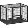 Feandrea Cage pour Chien Lourd, 107 x 70 x 75 cm, pour Chiens Moyens et Grands, Anti-évasion, Double Porte Amovible, XL, Noir PPD001B01 — Feandrea, noté 4.6/5
