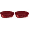 Ferplast Panier Chien Corbeilles pour Chats, Lit pour Chien en Plastique Respirante et Antidérapante Siesta Deluxe, 49 x 36 x 17,5 cm, Bordeaux (Lot de 2) — Ferplast, noté 4.4/5