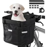 Panier vélo Pliant, Amovible Vélo Guidon Panier, Sacoche Avant de Bicyclette, Panier de Vélopour VTT, Pique-Nique, Shopping, Petit Animal Domestique (Noir) — goldmiky, noté 4.4/5