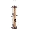 iBorn Mangeoire à oiseaux en métal à 6 ports à suspendre - Mangeoire pour oiseaux sauvages - Tournesol - Colonne d'alimentation - 35,6 cm - 6 ports — iBorn, noté 4.6/5
