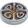 lionto Gamelle Anti-glouton pour Chiens et Chats, Ø 20 cm, Hauteur 4,5 cm, capacité jusqu'à 450 g, gamelle antidérapante en Plastique Alimentaire, résistant au Lave-Vaisselle jusqu'à 100°, Gris Clair — lionto, noté 4.3/5