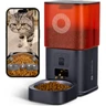 Distributeur Croquettes Chat Automatique avec Caméra, 6L, pour Chat et Petit Chien, Audio Bidirectionnel, Vision Nocturne, Contrôle Via App WiFi 2.4G, Bol en Acier Inoxydable (Noir) — MOLLY&CODY, noté 4.5/5