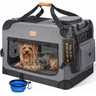 Morpilot Grand Sac de Transport pour Chien et Chat – Cage de Voyage Pliable à côtés Souples pour Chien de 12 kg Maximum avec gamelle Pliable, bandoulière et Poches de Rangement, Gris,M — Morpilot, noté 4.7/5
