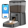 oneisall 3.5L Distributeur Croquettes Chat Automatique WiFi 2,4 GHz, Noir | Distributeur de Nourriture avec APP, Gamelle Automatique pour Chat/Chiens, Mangeoire Programmable, 1-10 Repas/Jour, Bol Inox — oneisall, noté 4.4/5