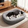 Pawk Panier Chien Grande Taille, Lit pour Chien Orthopedique et Dehoussable, Coussin Memoire de Forme Canapé Chiens Imperméable, 89x63x18 cm — Pawk, noté 4.6/5