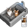 PETKIT PUROBOT Crystal Duo Litiere Chat Autonettoyante avec Caméra IA | Espace Ouvert, Contrôle Via App, Surveillance de Santé,Double Désodorisation, Nettoyage Bidirectionnel, Anti-pincement (Gris) — PETKIT, noté 4/5
