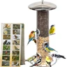 PROVIDE Mangeoire à oiseaux en acier inoxydable, mangeoire à graines pour petits oiseaux, station d'alimentation pour oiseaux de jardin — PROVIDE, noté 4.7/5