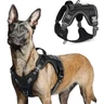 rabbitgoo Harnais Chien Anti Traction, Harnais Tactique Chien, Noir, L | avec Molle, Bandes Réfléchissantes, Poignée Renforcée, Deux Anneaux d'attache Solides, Facile à Mettre, pour Course et Chasse — rabbitgoo, noté 4.5/5