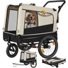 tectake® Remorque Velo Chien 3 en 1 Pliable avec Reflecteurs, Drapeau, Remorques Vélo pour Chiens Aussi comme Poussette Chien Animaux de Compagnie de Taille Moyenne Charge Maximale 40 kg — tectake, noté 4.1/5