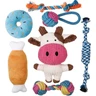 Toozey Jouet pour Chien - 7 Jouets Durables pour Chiots et Petits Chiens - Peluche Non Toxique en Coton Naturel — Toozey, noté 4.4/5