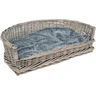 UNUS Panier pour Chien en Osier avec Coussin - Gris - Taille S 57 x 43 x 16 cm, pour Chiens Petits et Grands — UNUS, noté 4.2/5