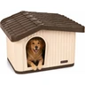 VOUNOT® Maison pour Chien Imperméable avec Toit Incliné Niche Extérieur Intérieur avec Aération et Pieds Antidérapants 75x63x51cm Abri Confortable pour Chat Chien et Lapin Beige — vounot, noté 4.4/5