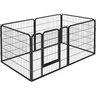Yaheetech Parc pour Chien 6 Panneaux Chenil Enclos en Métal 80 x 80 cm Noir | Clôture modulables pour chien, chiots, lapins, canards Cage pour Chien Barriere chien à loquet intérieur/extérieur Pliable — Yaheetech, noté 4.6/5