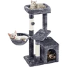 Yaheetech Petit Arbre à Chat Multiniveau 87 cm de Haut Gris Foncé — Yaheetech, noté 4.6/5