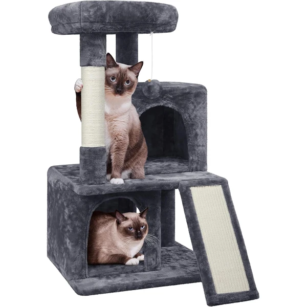 Yaheetech Arbre à Chat 91 cm pour Gros Chat 12KG Gris Foncé — Yaheetech, noté 4.7/5